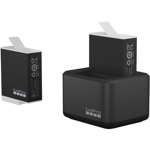 GoProデュアルバッテリーチャージャー+エンデューロバッテリー2個セットHERO11・10・9用ADDBD-211-JV