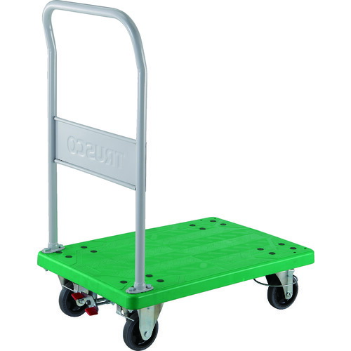 TRUSCO 樹脂製運搬車 グランカート 固定 4輪リングストッパー付 均等荷重300kg TP-802JKRS-4