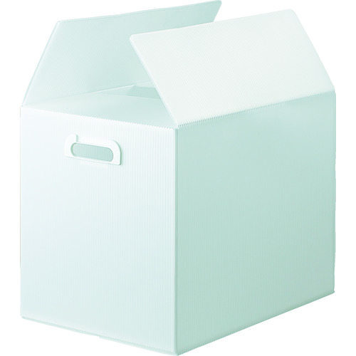 TRUSCO ダンボールプラスチックケース 5枚セット A3サイズ 取っ手穴あき 半透明TDP-A3-5TM　TDPA35TM