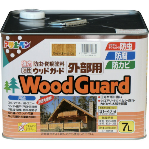 アサヒペン 白木かばい立て外の方用 7L 点火装置オーク材 530332