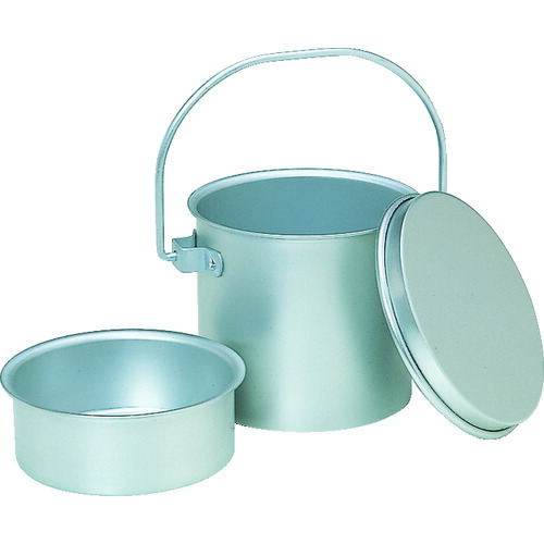 TRUSCO (売切廃番)アルミ取手付容器 中皿付 サイズ(呼称):一食用 143*125 ARCKS-143