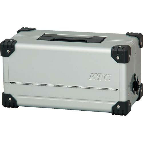 KTCスチール写真製手道具箱両開き金属元素入れもの(しろがね色)間口440*奥ふかさ233*高さ230mmEK-10A
