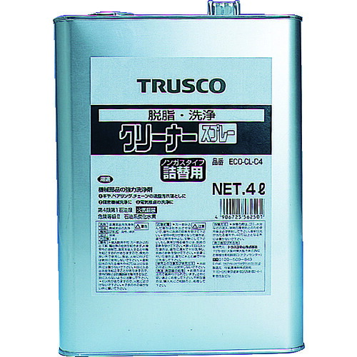 TRUSCO αクリーナー 4L ECOCLC4