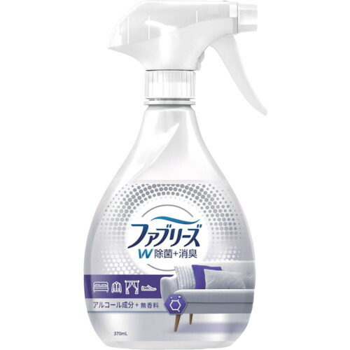 P＆G ファブリーズ W除菌+消臭 布用 スプレー 無香料 アルコール成分入り 本体 370mL 402349
