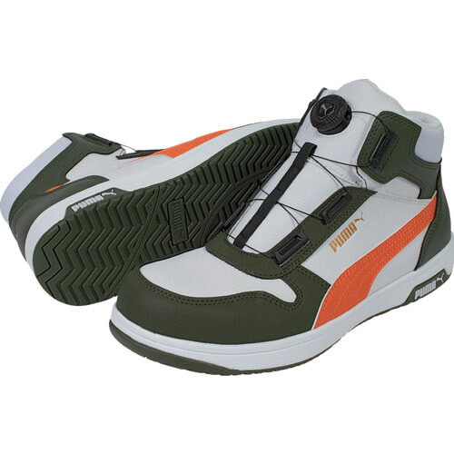 ＰＵＭＡ　フロントコート　ホワイト＆グリーン　ディスク　ミッド　２５．０ 63.222.0-25.0｜Pro Tool Shop