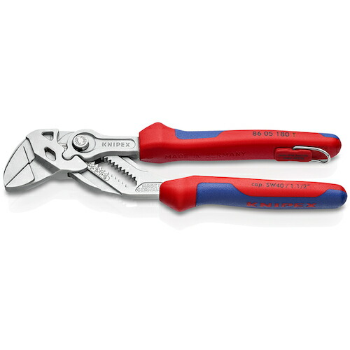 KNIPEX ペンチ鍵 落っこちる押しとどめる輪っか付 180粍 8605-180TBK