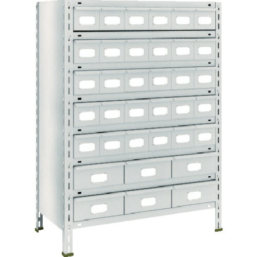 TRUSCO スチールラック 軽量棚引出付 875X450X1200 スチール引出小30大6 43X-808A5B2 58,122円