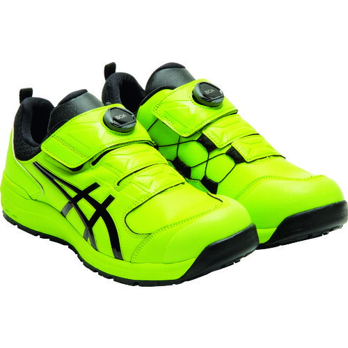 新品未使用 asics 普通作業用靴BOAクロージャー ネオンライム 4550329454566.jpg