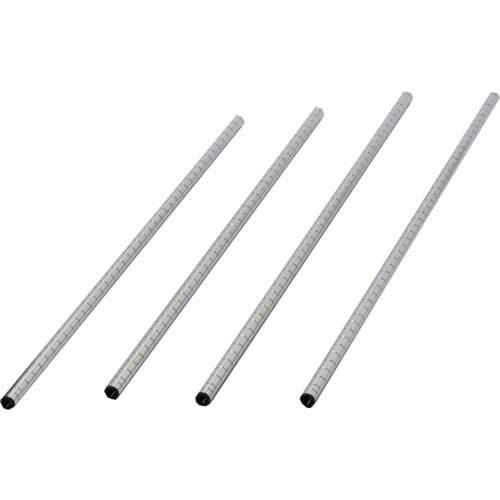 TRUSCO スチール製ワゴン用傾斜棚用支柱 ツールワゴン フェニックスワゴン用 H1300用 4本入 PEW-13H-M16SET