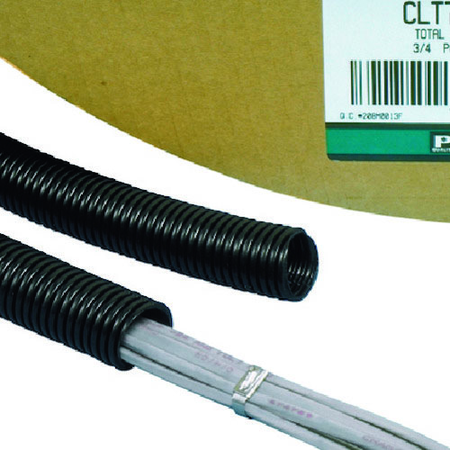 ＰＡＮＤＵＩＴ コルゲートチューブ 耐熱性ナイロン６ 細長い切口なし 黒 CLTS100N-C