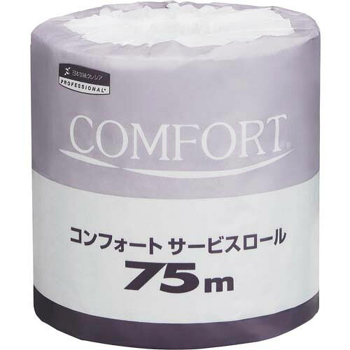 クレシア コンフォートサービスロール 75m 1容れもの80個入 11175