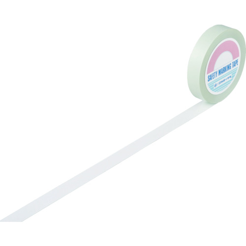 残りわずか ネイルシール 屋内用 25mm幅 100m 白 ガードテープ ラインテープ 緑十字 Dgb Gov Bf