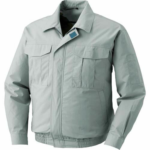 空調服 冷却上着 綿薄手ワーク空調服[[R下]] KU90550 ウエアのみ モスグリーン L KU90550-C17-S3