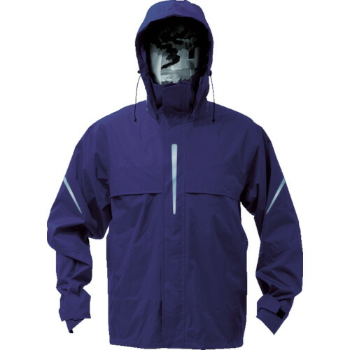 TRUSCO ベンチレーション(通気口)付レインスーツ ネイビー M【feature】　TRW36055M
