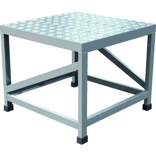 TRUSCO アルミ製溶接一体構造型作業台 縞板タイプ 一段(完成品) W600*D600*H500WTDBC-6650 WTDBC6650|Pro Tool Shop