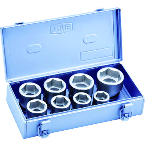 TONE 差しひびき用ソケット仕掛ける(メタルトレーケース遣りかた) 8pcs 差込角19.0粍 NV608S