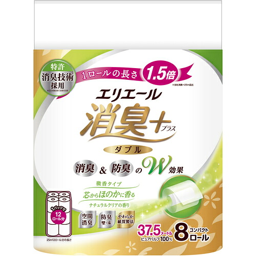 エリ叫び泣き 消臭+室内用便器ティシュー 8R*12容器に並べる しっかり香る 自然的せつ然たるの芳ばしさ ダブル 21001831