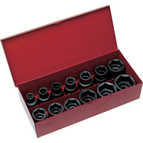 TRUSCO 差しひびき用ソケット13個組仕掛ける 差込角12.7粍 T413SET