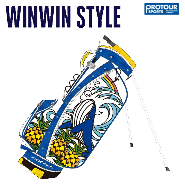 Winwin Style ウィンウィンスタイル アロハ ホエール 基礎 キャディバッグ Cb 664 Yildizhanevtasarim Com