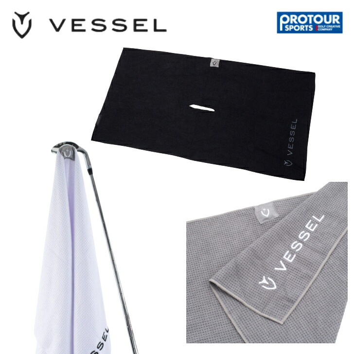 VESSEL Magnetic Golf Towel ベゼル ゴルフ用タオル　TW0221