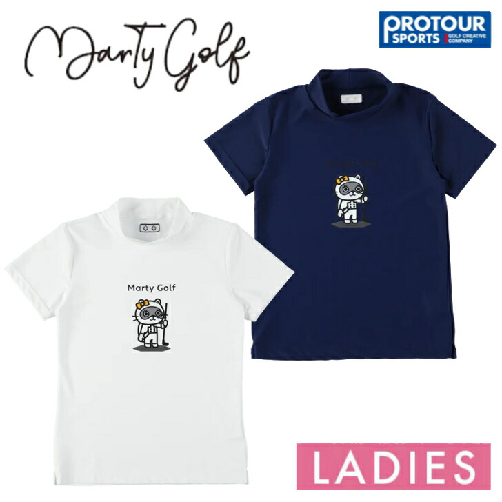 Marty Golf マーティーゴルフ モックネックシャツ Tanukiバージョン|プロツアースポーツ 店