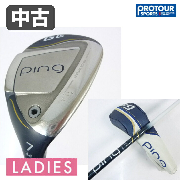 中古 クラブ PING ピン Gle3 レディース ハイブリッド 7H 34°