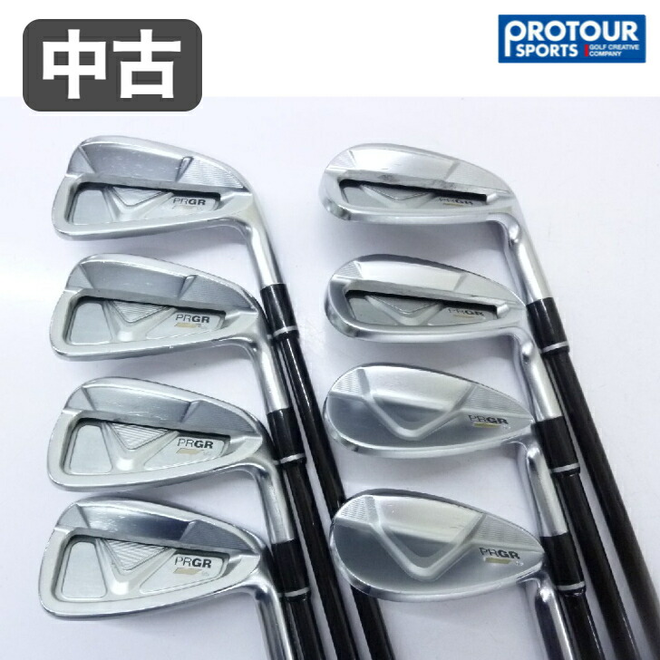 中古 クラブ PRGR プロギア 05アイアン 2023 （＃6-9 PW AW 52° 57°）8本セット