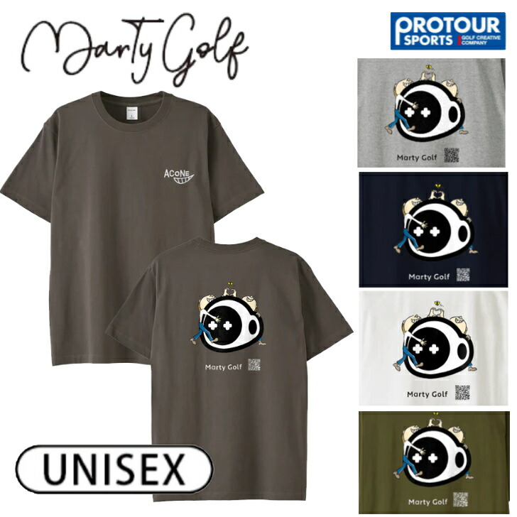 Marty Golf マーティーゴルフ Acone バックプリント Tシャツ|プロツアースポーツ 店