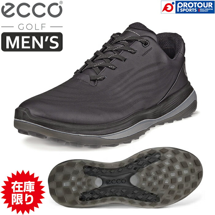 ECCO M GOLF LT1 LACE エコー メンズ エルティーワン ゴルフシューズ 132264-01001