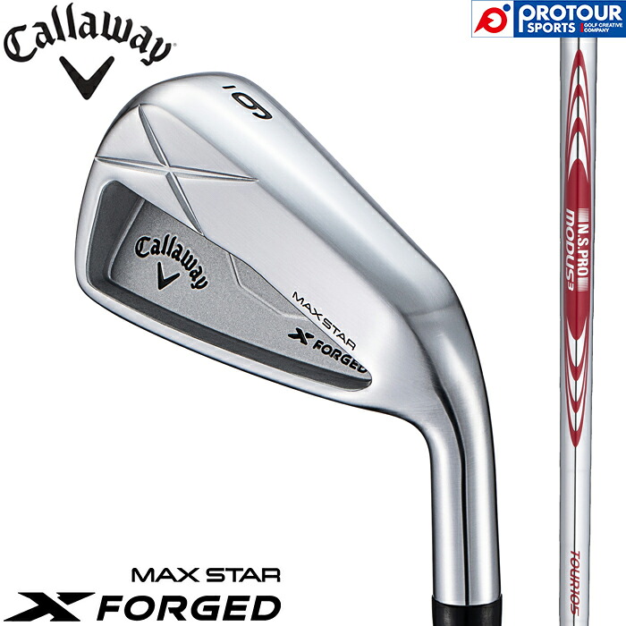 Callaway X FORGED MAX STAR IRON / キャロウェイ エックス フォージド マックス スター アイアン 5本セット(＃6-9,PW) 2025年モデル N.S.PRO MODUS3 TOUR 105 (S) スチールシャフト 日本正規品 送料無料 アイアンセット