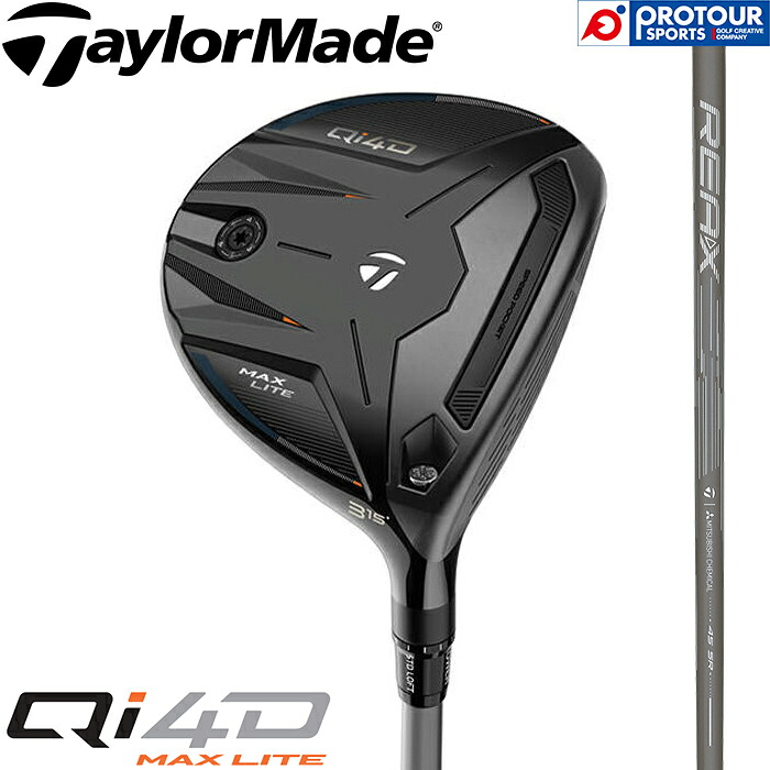 TaylorMade Qi4D MAX LITE FAIRWAY WOOD / テーラーメイド キューアイ フォーディー マックス ライト フェアウェイウッド REAX 45 2026年モデル ヘッドカバー付 FW 軽量モデル カーボンシャフト 送料無料｜プロツアースポーツ　店