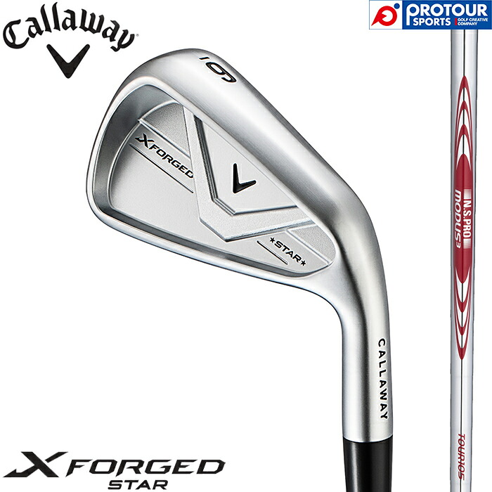Callaway X FORGED STAR IRON / キャロウェイ エックス フォージド スター アイアン 5本セット(＃6-PW) 2026年モデル N.S.PRO MODUS3 TOUR 105(S) スチールシャフト アイアンセット メンズアイアン 日本正規品 送料無料｜プロツアースポーツ　店