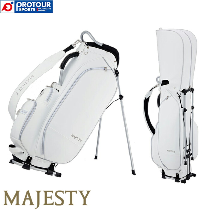 MAJESTY ULTRA SMOOTH キャディバッグ ホワイト マジェスティ ULTRA SMOOTH Caddy Bag 2000537 ゴルフ キャディ