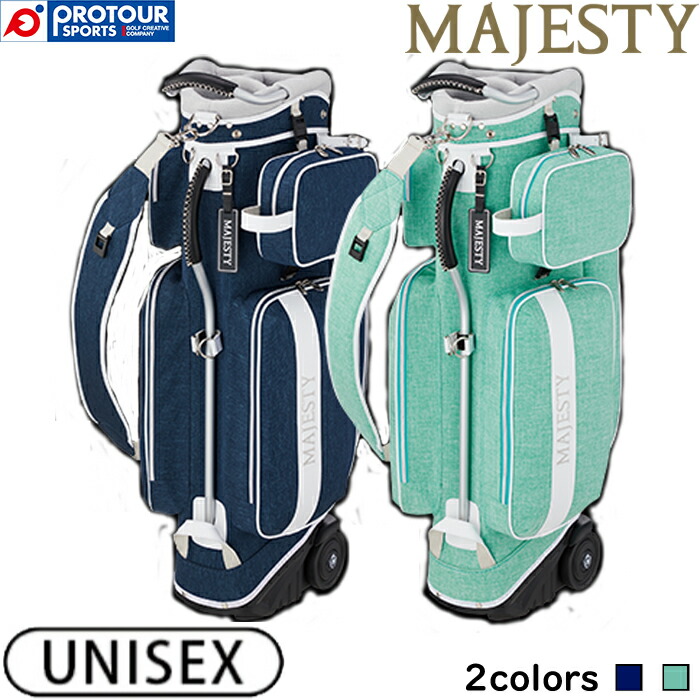 未使用　MAJESTY Heather Wheel キャディーバッグ　ネイビー MAJESTY（ゴルフ） 2024 MAJESTY マジェスティ ヘザー ホイール