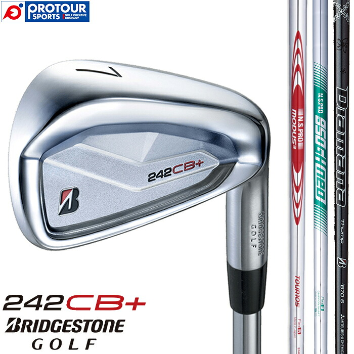 BRIDGESTONE GOLF 242CB＋ IRON / ブリヂストン 242CB＋ アイアン 6本セット(＃5～9,PW) 2024年モデル シャフト3種(MODUS3 TOUR105/N.S.PRO 950GH neo/Diamana Thump iB70) アイアンセット