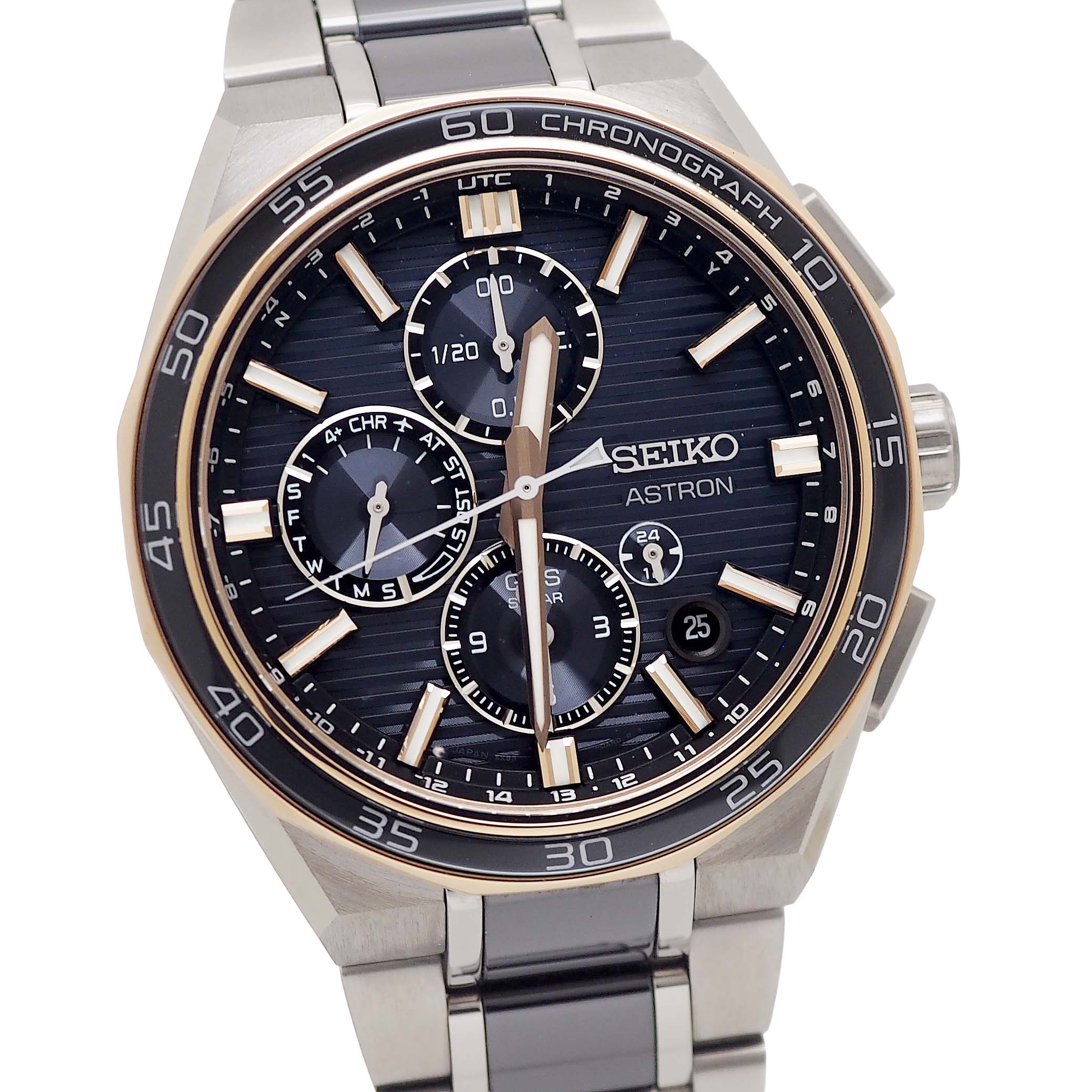 【箱・御墨付き付】SEIKO(セイコー) アストロン ネクスター 2025年制限事項青写真 SBXC180 中古 時辰儀 メンズ 【貨物輸送、代引っ張ること委員会無料】