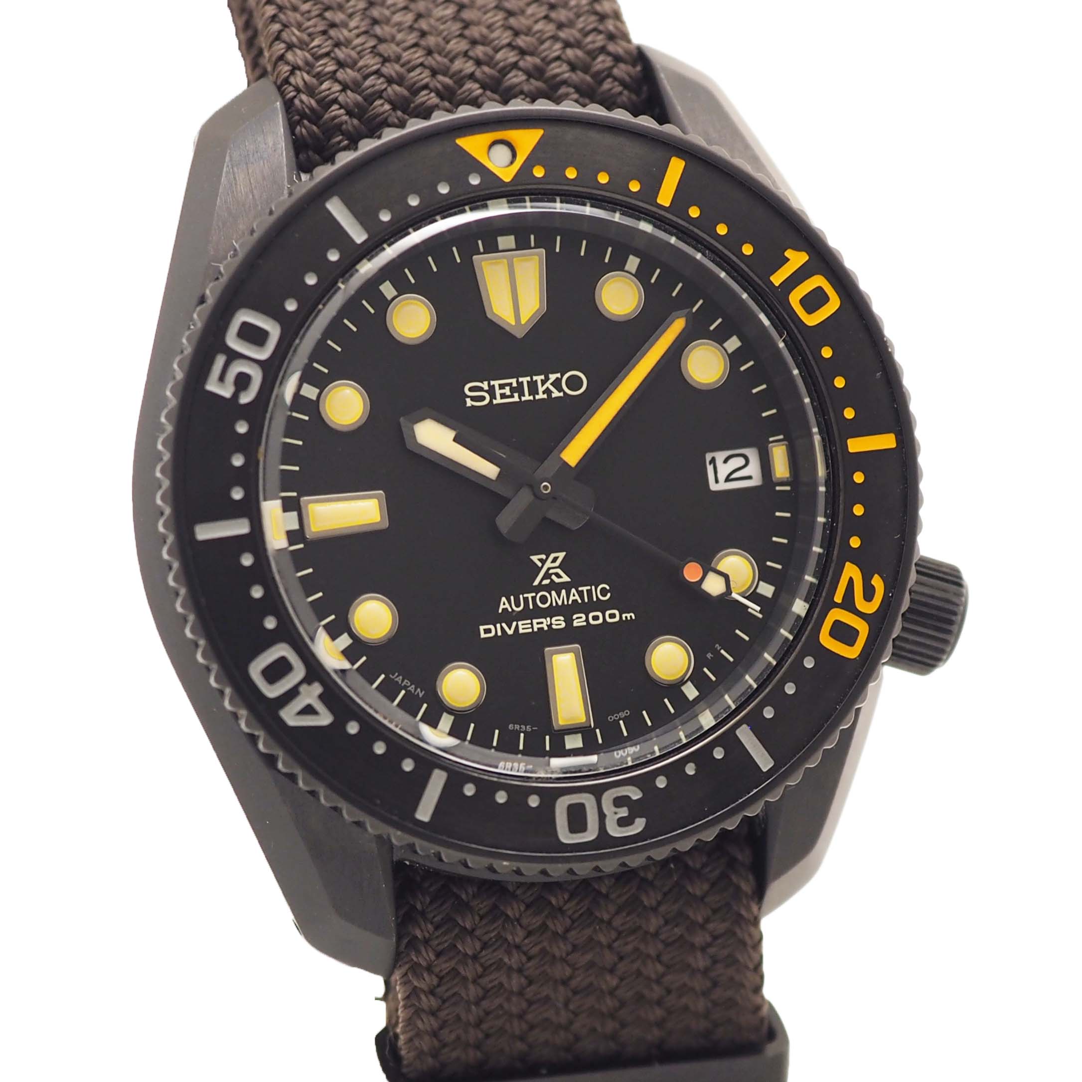 【中古】【箱・保証書付】SEIKO (セイコー) プロスペックス ブラックシリーズ 1968 メカニカルダイバーズ 5500本限定 SBDC155 時計 メンズ【送料、代引き手数料無料】｜時計専門店 PROUD