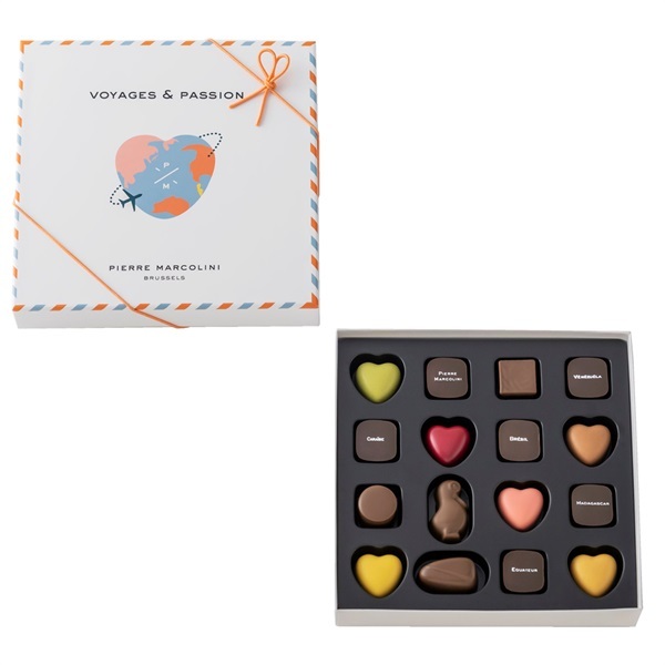 楽天カードで6倍 ホワイトデー Pierre Marcolini ピエールマルコリーニ 16個入り スイーツ 花 セット ギフト プレゼント 誕生日プレゼント 内祝い 詰め合わせ おしゃれ お取り寄せ 食品 母 女友達 女性 健康