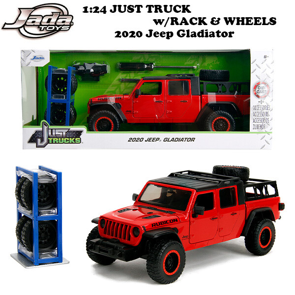 【JUST TRUCKS】【RACK \u0026 WHEELS 2020 Jeep Gladiator Rubicon】 1/24 JADA ジャダ ジャスト貨物自動車