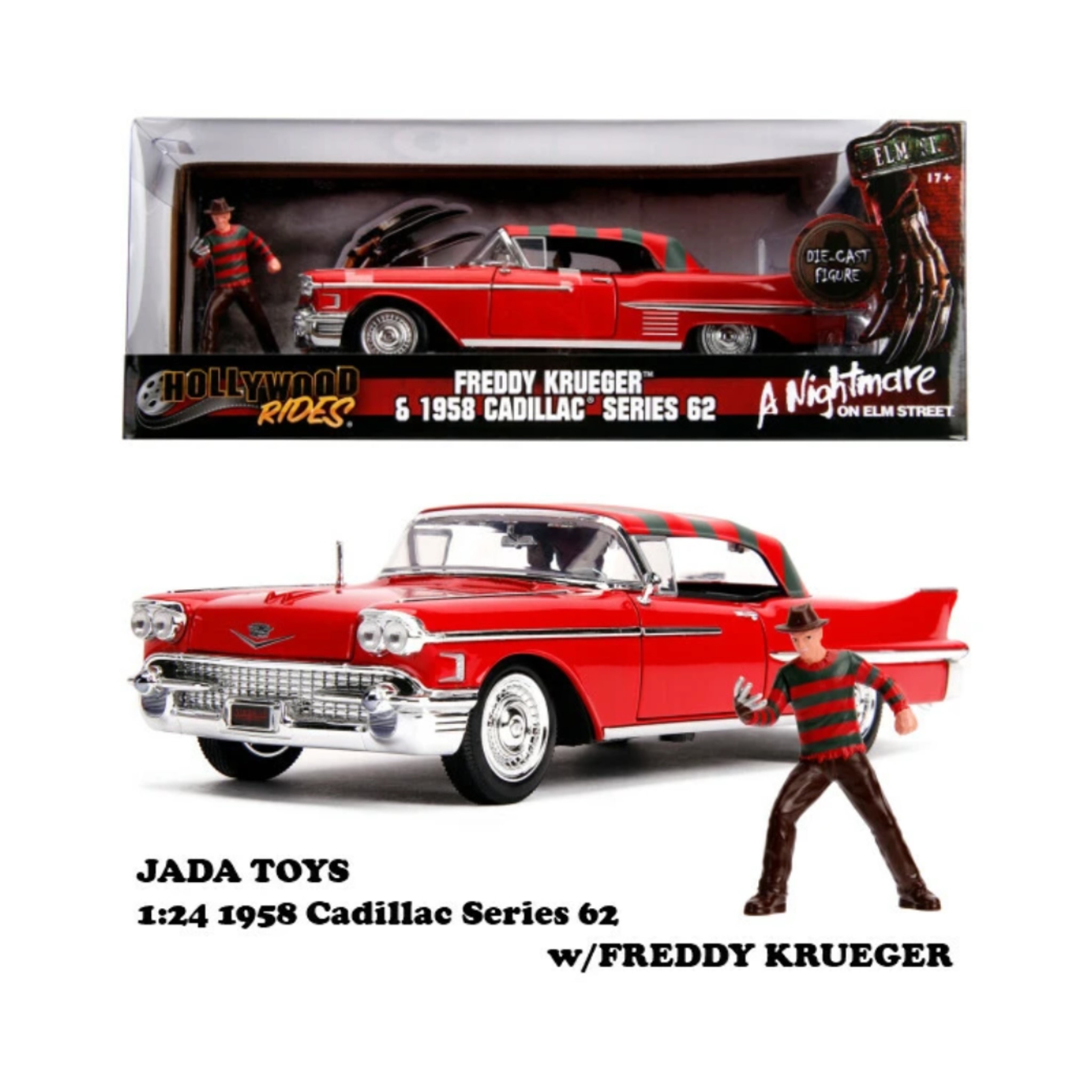 楽天市場】エルム街の悪夢 ミニカー 1/24 フレディ フィギュア