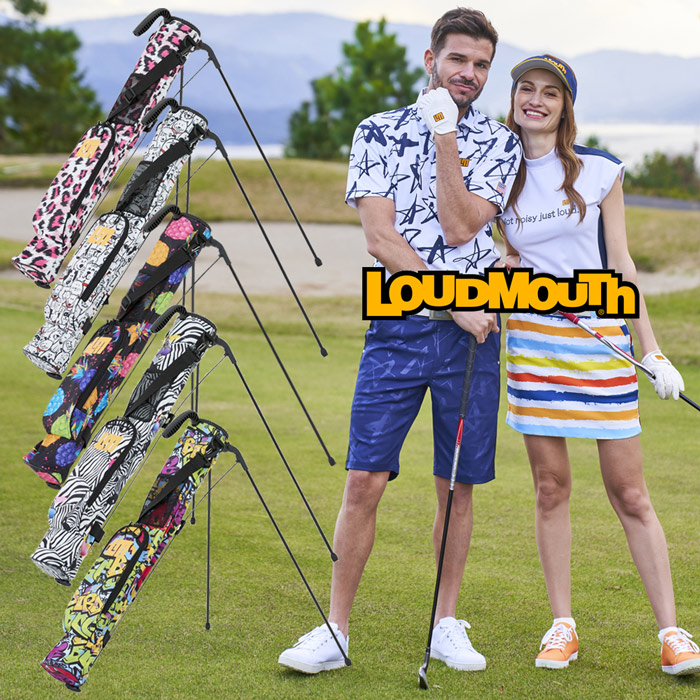 期間限定お試し価格】 送料無料 LOUDMOUTH ラウドマウス ゴルフ golf クラブケース セルフスタンド クラブ ケース 47インチクラブ対応  3分割 ショルダーストラップ LM-CC0004 275 278 281 312 317 メンズ レディース ユニセックス 男女兼用 アニマル柄 派手  ゴルフ場 打ち ...