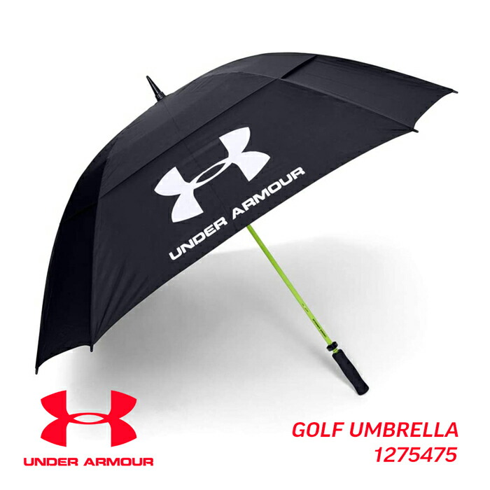 新入荷【送料無料】雨ゴルフに最適な68インチのスクエアタイプのアンブレラ撥水UNDERARMOUR1275475アンダーアーマーアンブレラ傘パラソル雨ワンタッチ軽量1kg以下スポーツアウトドアダブルキャノピーゴルフ用傘大きい傘