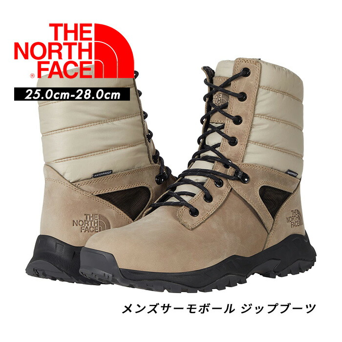 防寒性抜群 軽量で快適な履き心地のTNFのブーツ THE NORTH FACE ノースフェイス サーモボール ジップ NF0A4OAI 長靴 メンズ ブーツ  アウトドア トレラン 【期間限定】