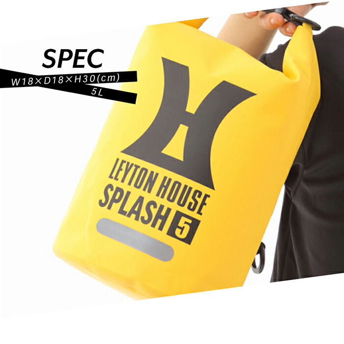 LEYTONHOUSEレイトンハウスメンズレディースジュニアユニセックス防水バッグ5Lレジャーサーフフェスマリン