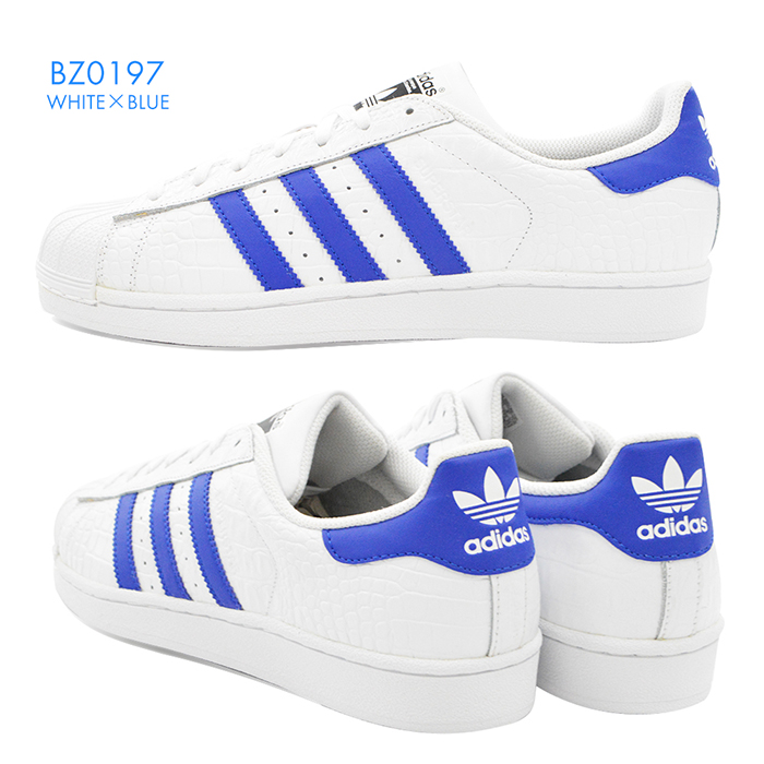 楽天市場 送料無料 スーパースター アディダス 男性 メンズ 紳士 靴 スニーカー シューズ ホワイト Adidas Superstar Originals Bz0197 白 青 ブルー 定番 人気 Provence