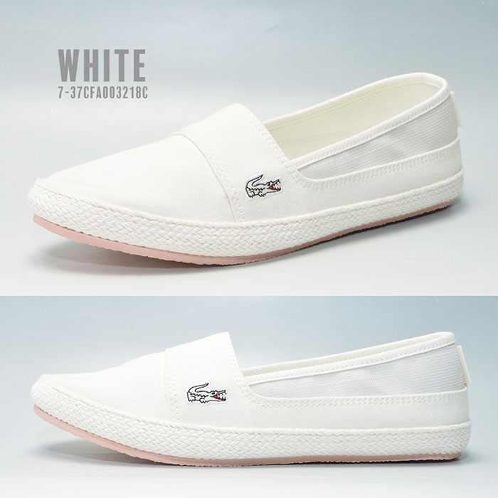 楽天市場 送料無料 Lacoste ラコステ レディース 婦人 女性 マリス 白 Marice 119 1 スリップオン スリッポン キャンバススニーカー Provence