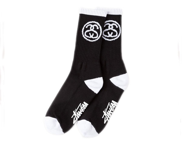 楽天市場 Stussy ステューシー Ss Link Socks Ssリンクロゴ つま先とかかと配色切り替え ストレッチの効いた クルー丈 ソックス メンズ Ss Link アルファプラス Alpha Plus