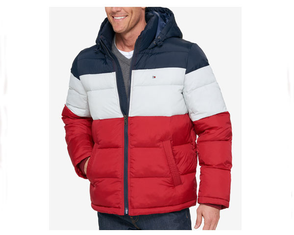 tommy hilfiger red jacket mens