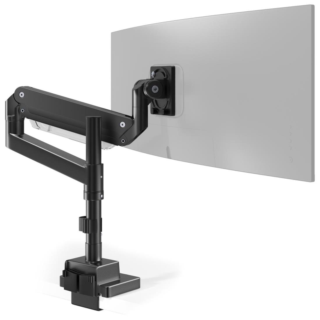 ACCURTEK 大型 管する手 シングル 24~57in (2~27kg相応う/曲線状の形管する2~22kg相応う) VESA判定基準相応う ロング 極点 勉強机マウント 高さ自然調整能力のある 1個 1画面 屁っ放り圧式 黒いこと AC80-12P パソコン・周辺機器-その他