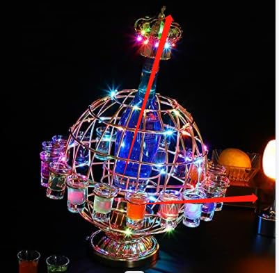 楽天市場】16世紀地球儀型 カクテルグラスボトル収納 洋酒ワゴン